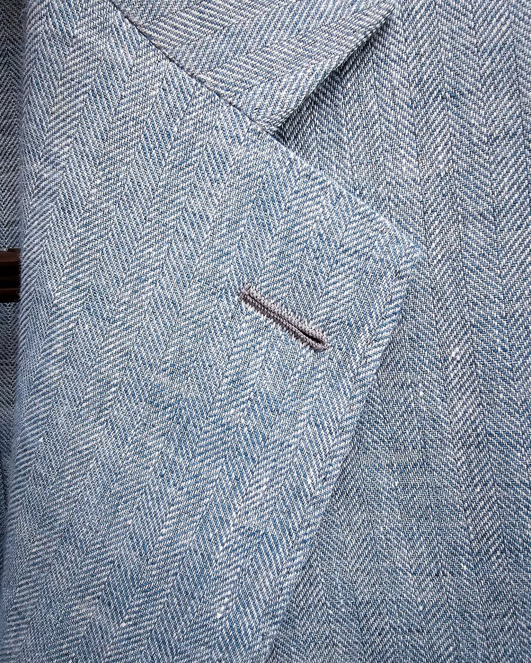 Loro Piana Solbiati linen herringbone texture